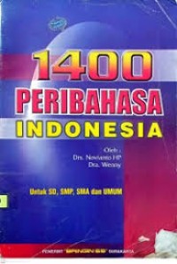 Image of 1400 PERIBAHASA IINDONESIA
