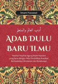 Image of ADAB DULU BARU ILMU