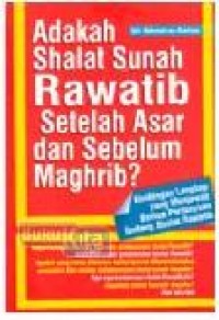 Image of ADAKAH SHOLAT SUNNAH RAWATIB