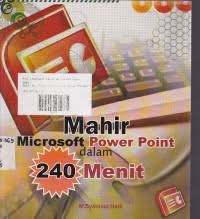 Image of MAHIR MICROSOFT POWER POINT DALAM 240 MENIT