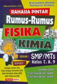 Image of RAHASIA PINTAR RUMUS-RUMUS FISIKA KIMIA