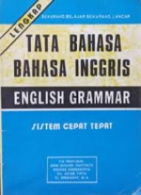 Image of TATA BAHASA BAHASA INGGRIS