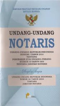 Image of UNDANG-UNDANG NOTARIS